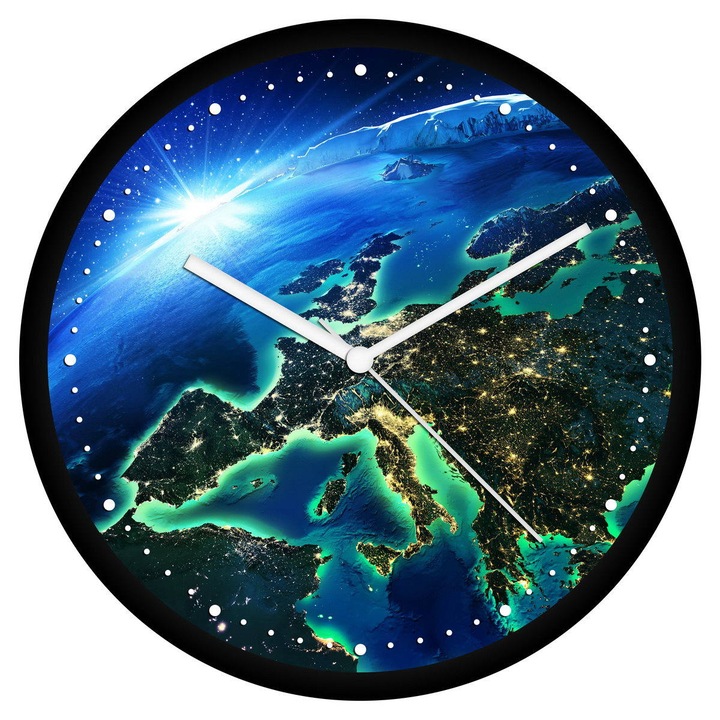 Éjszakai Európa falióra - perces