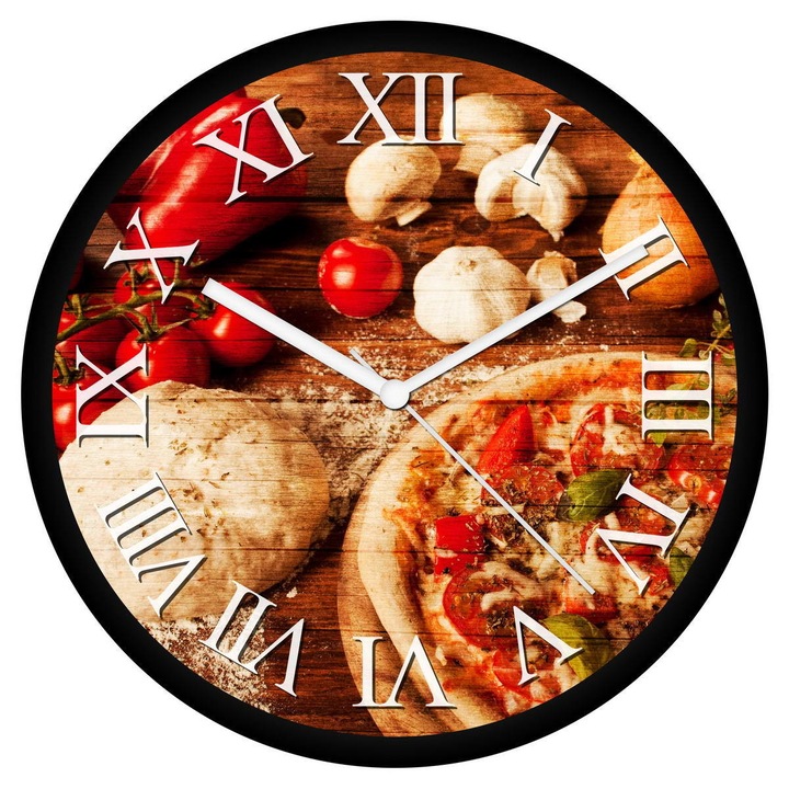 Pizzás falióra - római