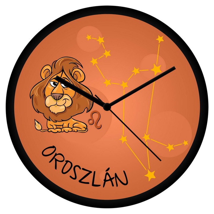 Vicces Oroszlán csillagjegyes falióra