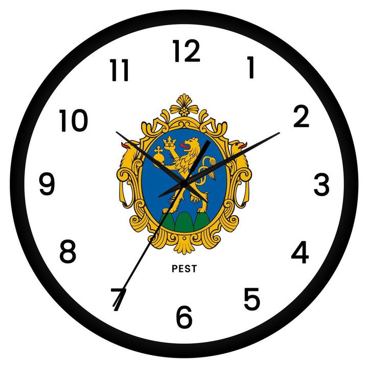 Pest megye címeres falióra - számos