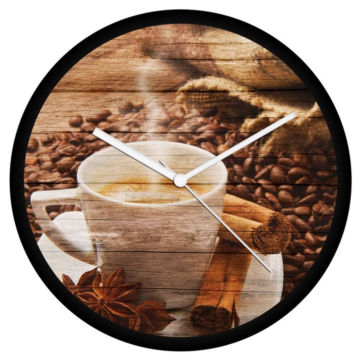 Kávé csészés falióra