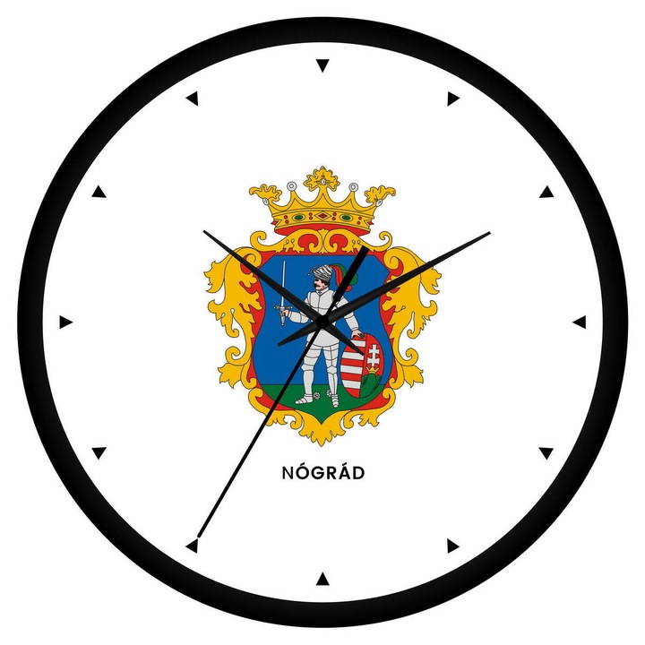 Nógrád megye címeres falióra - órás