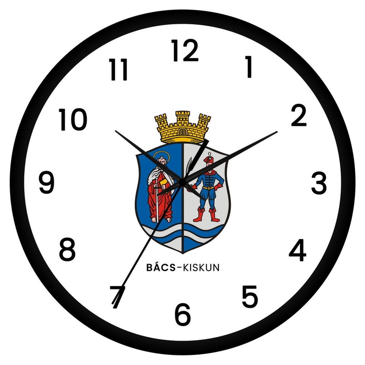 Bács-Kiskun megye címeres falióra - számos