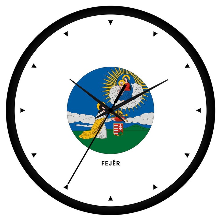 Fejér megye címeres falióra - órás