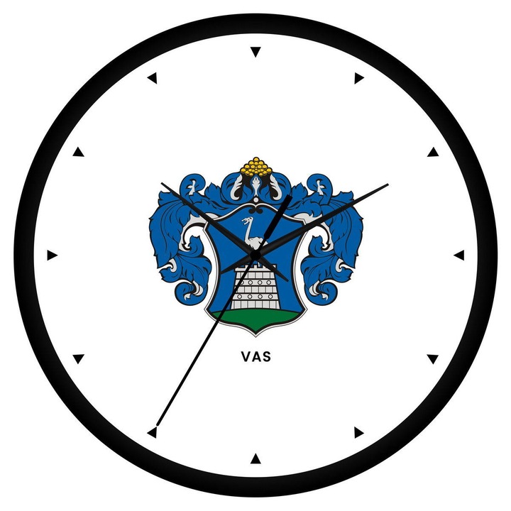Vas megye címeres falióra - órás