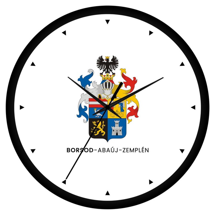 Borsod-Abaúj-Zemplén megye címeres falióra - órás
