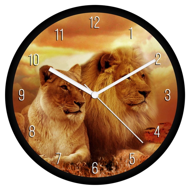 Oroszlán pár falióra - számos