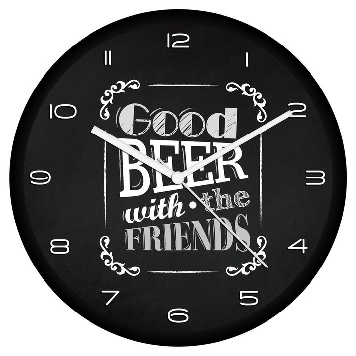 Sör barátokkal logós falióra - számos