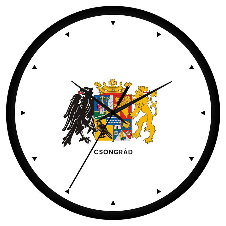 Csongrád megye címeres falióra - órás