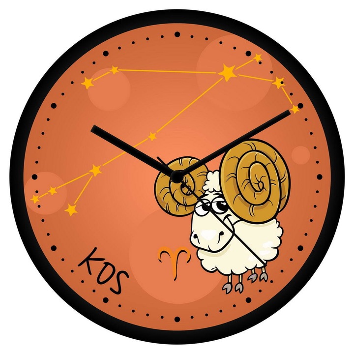 Vicces Kos csillagjegyes falióra - perces