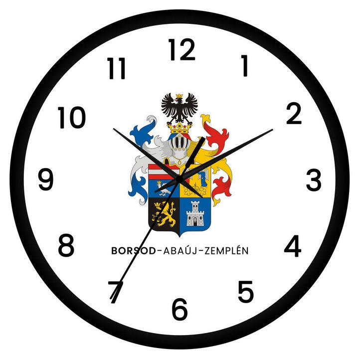 Borsod-Abaúj-Zemplén megye címeres falióra - számos