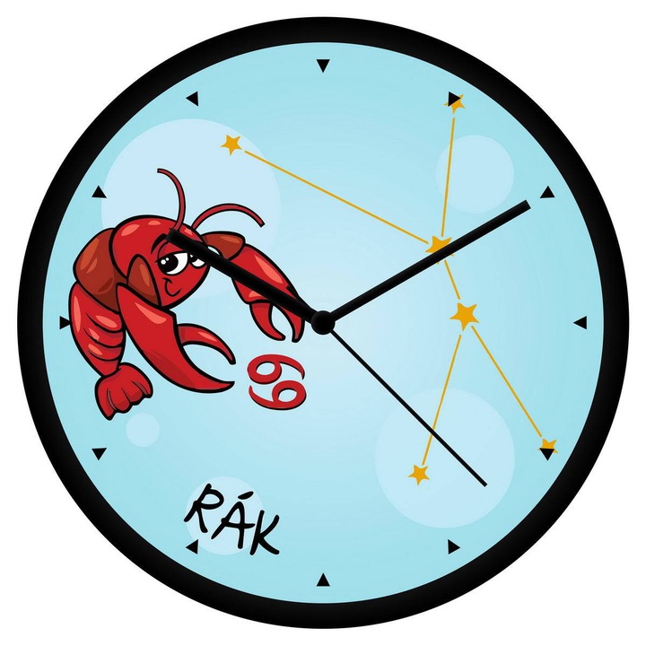 Vicces Rák csillagjegyes falióra - órás