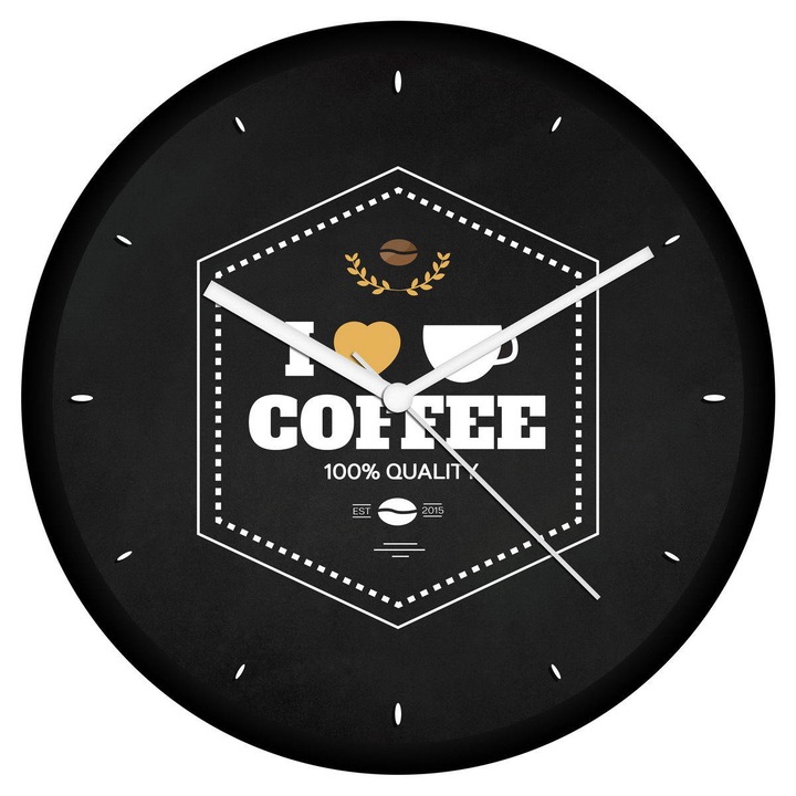 Kávé logós falióra 3 - órás