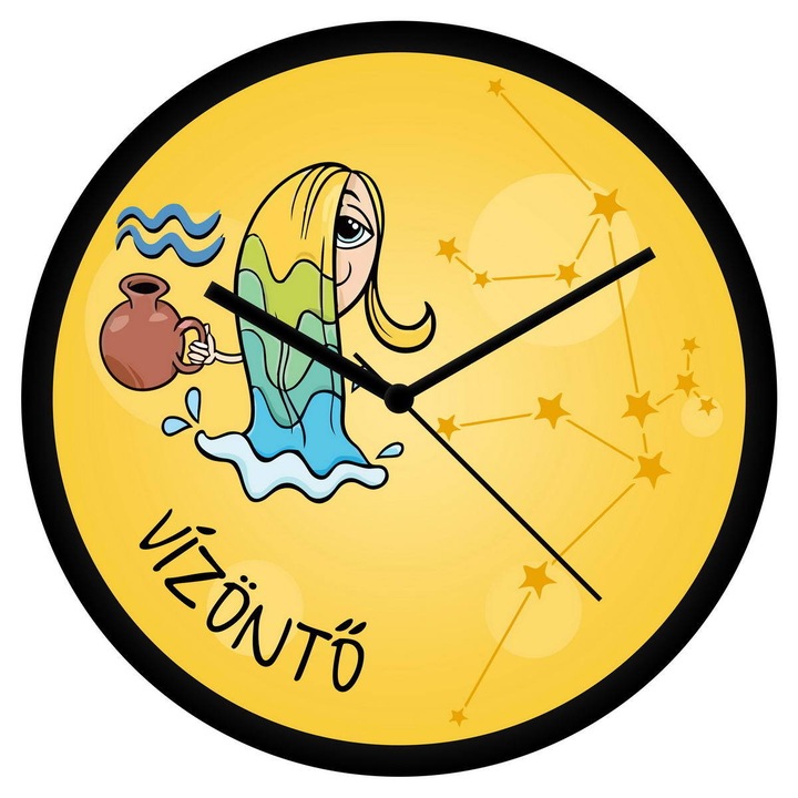 Vicces Vízöntő csillagjegyes falióra