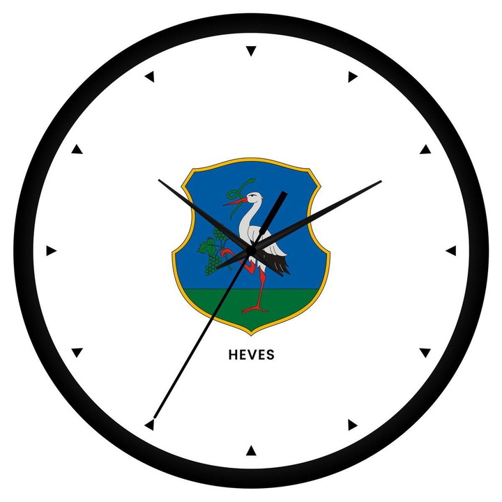 Heves megye címeres falióra - órás