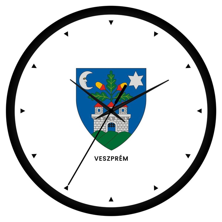 Veszprém megye címeres falióra - órás