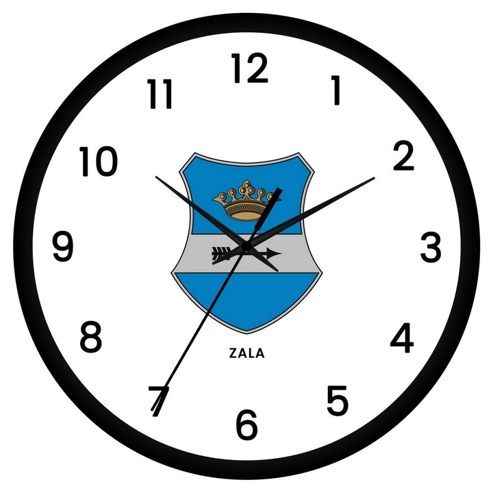 Zala megye címeres falióra - számos