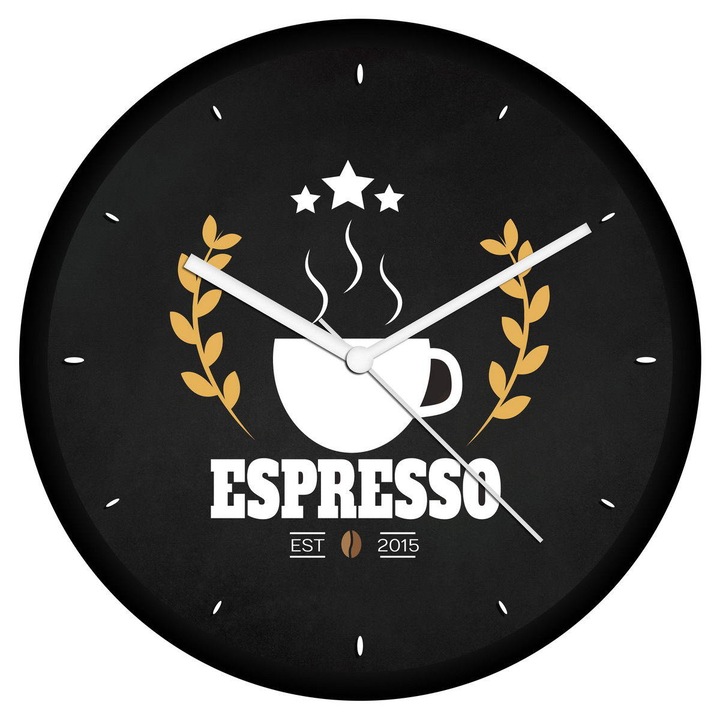 Kávé logós falióra 2 - órás