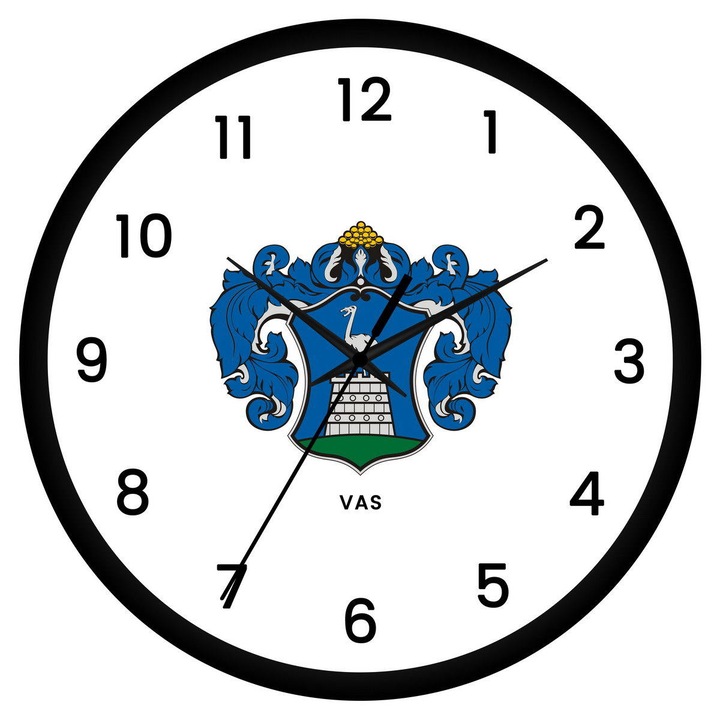 Vas megye címeres falióra - számos