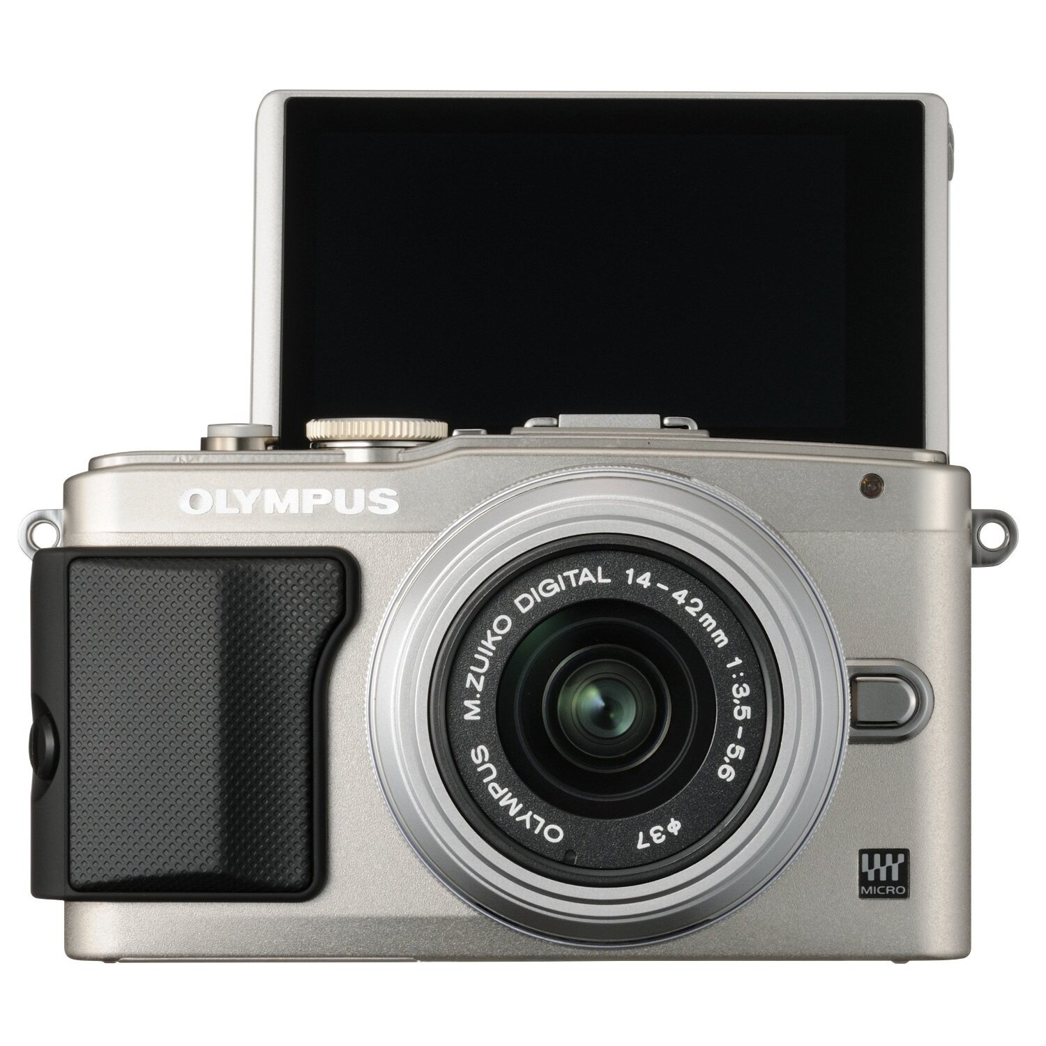 Olympus EPL6 Mirrorless Fényképezőgép, 16.1MP, Body, Ezüstszürke + 1442mm EZM1442 II R