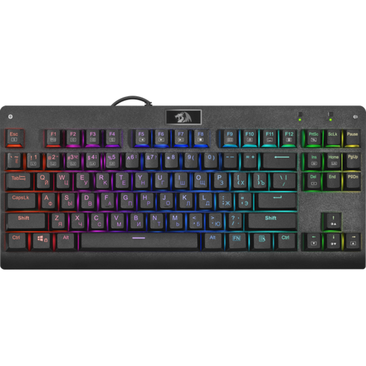 Клавиатура Gaming Redragon Dark Avenger 87 Keys, Механична, RGB подсветка, Black
