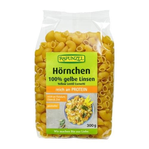 Macaroane din Linte Galbena Fara Gluten Bio 300gr Rapunzel