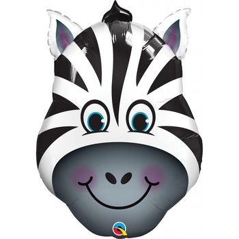 Balon Folie Figurina Cap de Zebra - 81 cm, Qualatex 16166 Balon Folie Figurina Cap de Zebra - 81 cm, Qualatex 16166