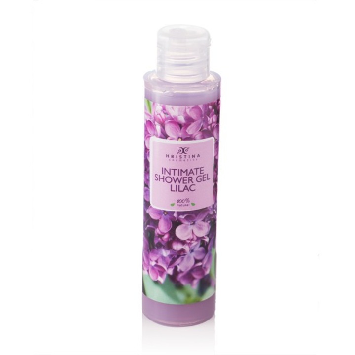 Душ-гел за интимна зона Hristina Cosmetics - Люляк, 125 ml