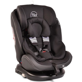 Scaun auto rotativ cu Isofix 0- 36 kg Pilot Leather Black Scaun auto rotativ cu Isofix 0- 36 kg Pilot Leather Black