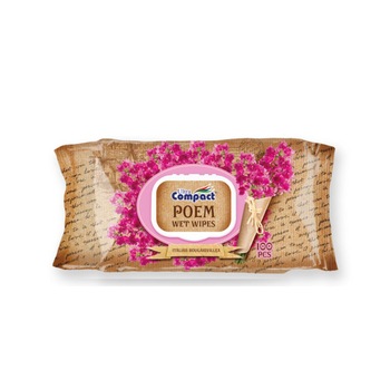 Servetele umede igienice Ultra Compact Poem Italian Bougairvillea 100buc Servetele umede igienice Ultra Compact Poem Italian Bougairvillea 100buc