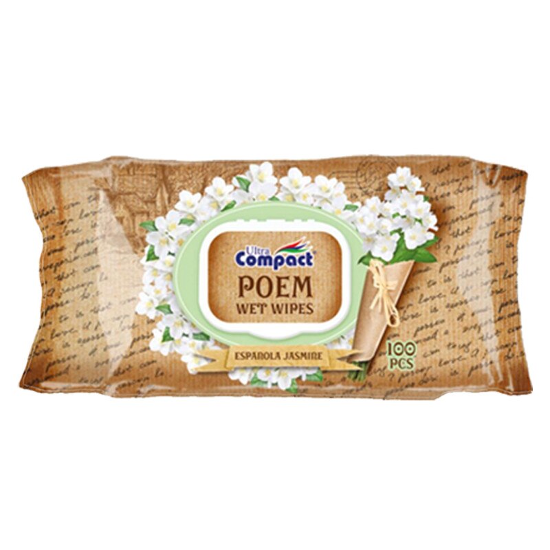 Servetele umede igienice Ultra Compact Poem Espanola Jasmine 100buc
