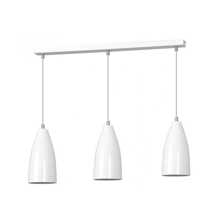 Полилей Emibig Briko, 3X60W, Бял