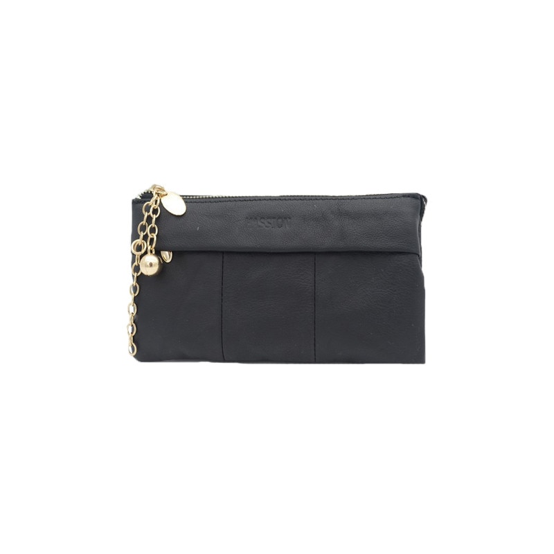 Portofel din piele dama Hassion HS-01, Negru