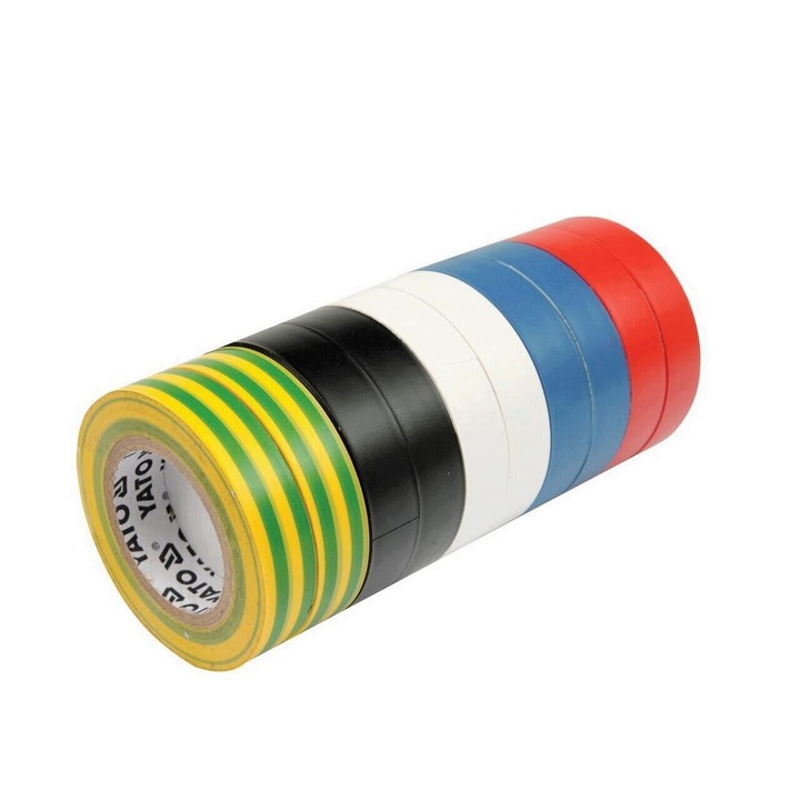 Set 10 benzi izolatoare, Yato YT-8173, 19mmx20mx0.13mm