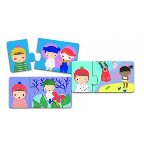 Invata si intelege emotiile - set puzzle educativ