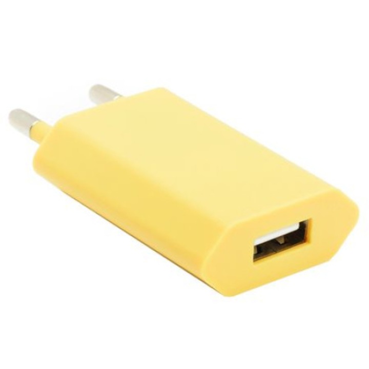 Incarcator retea galben mufa usb
