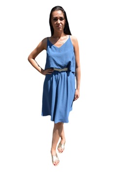 Rochie rafinata de vara, D&J Exclusive, Bleumarin, Albastru marin Rochie rafinata de vara, D&J Exclusive, Bleumarin, Albastru marin