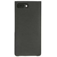 Carcasa piele naturala, spate, BLACKBERRY Key2, neagra