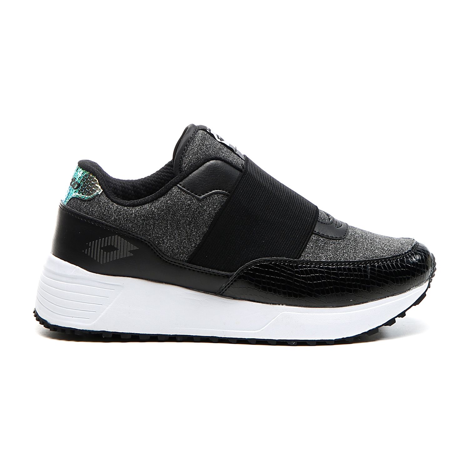 Pantofi sport Lotto Day Moon Jersey Lf Amf W, negru, Negru