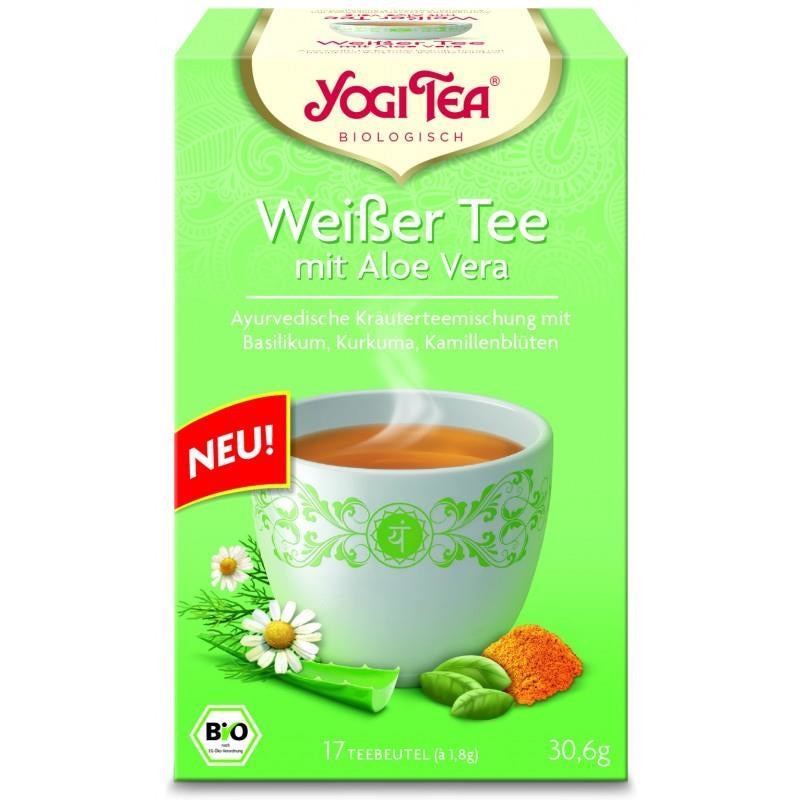Ceai Bio Alb cu Aloe Vera Yogi Tea 30,6gr