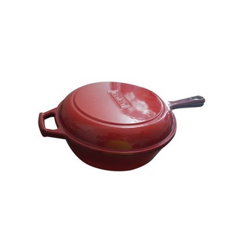 Tigaie cu maner, Fonta, 26 cm + Capac Tigaie cu maner, Fonta, 26 cm + Capac