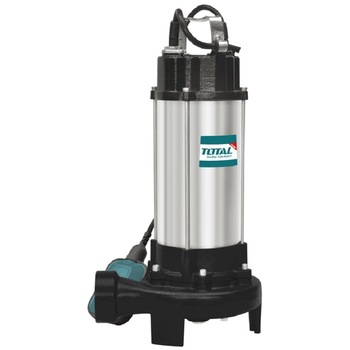 Pompa apa murdara,Inox,cu Tocator si Cutit,1500W,20000l/h-Total Industrial Pompa apa murdara,Inox,cu Tocator si Cutit,1500W,20000l/h-Total Industrial