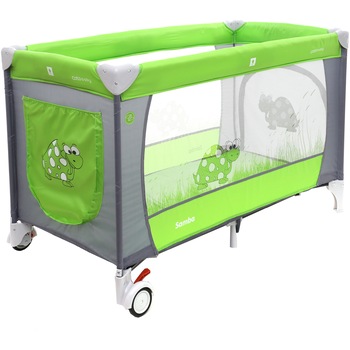 Patut Pliabil cu doua nivele Samba Plus - Coto Baby - Verde Patut Pliabil cu doua nivele Samba Plus - Coto Baby - Verde
