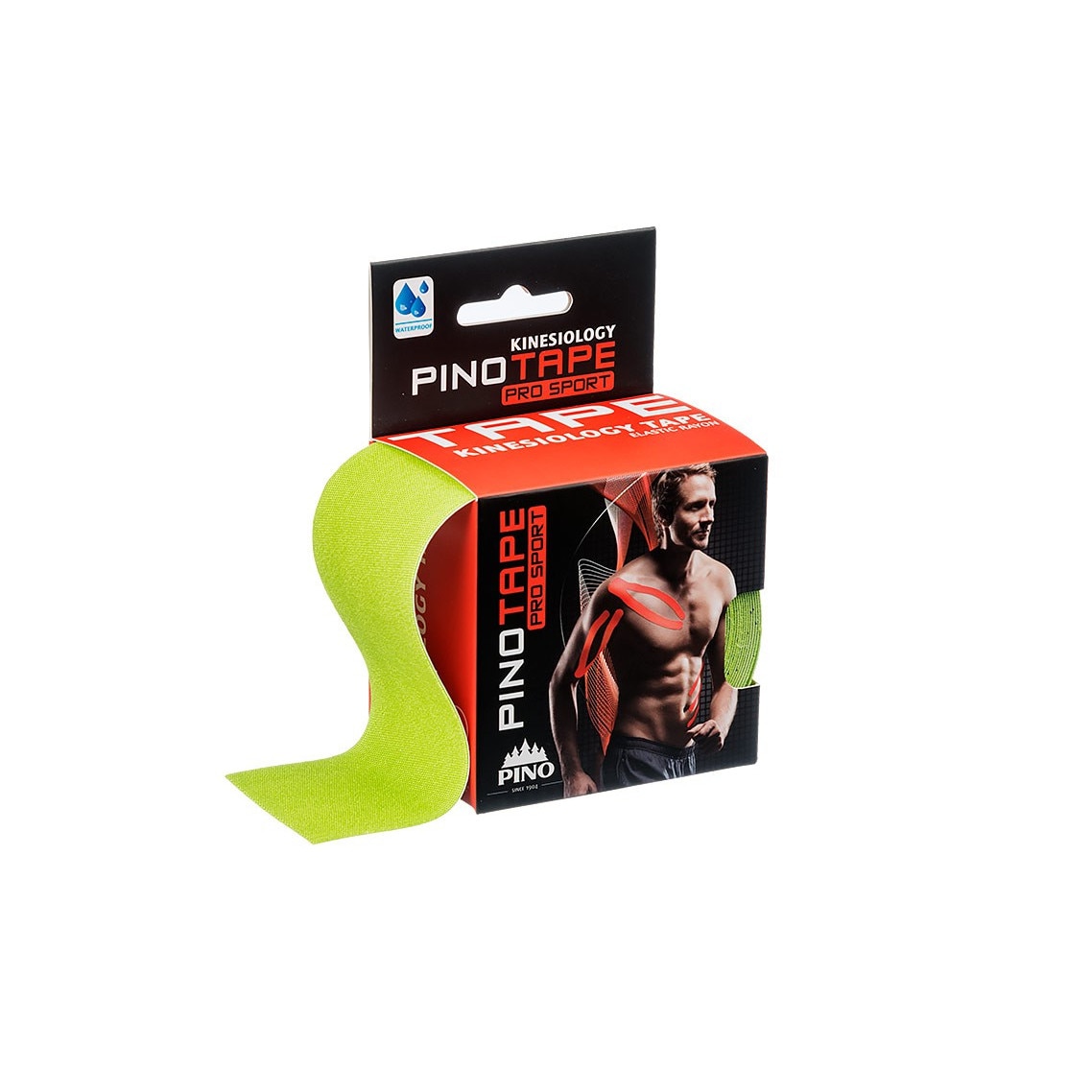 Banda kinesiologica bumbac PINOTAPE® pro Therapy 5cm x 5m Verde