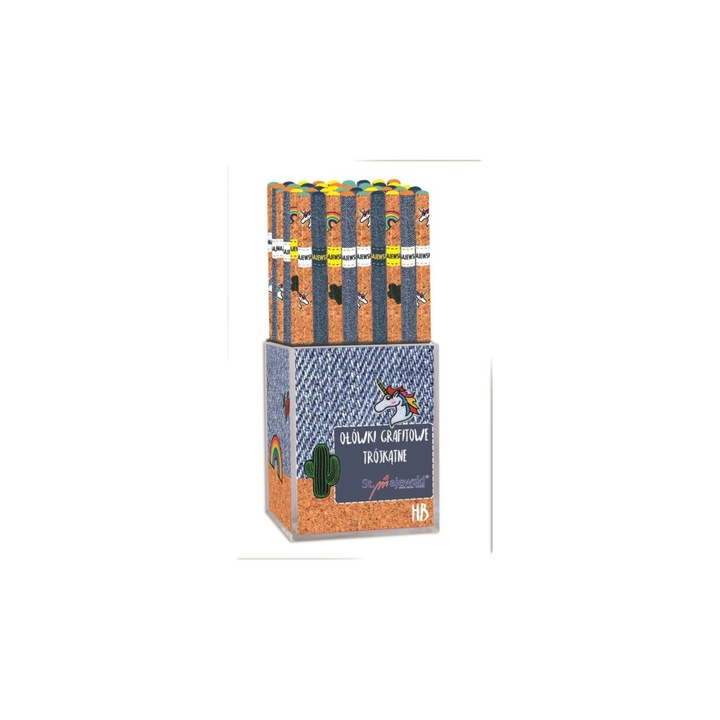 Jeans háromszög HB grafit ceruza (203565)