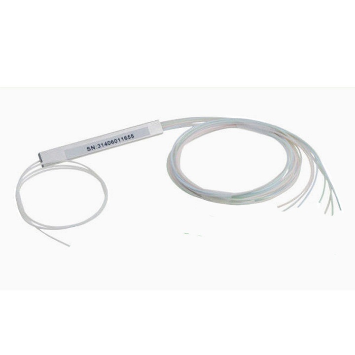 Spliter 1*8 PLC fara conectori, 1m, alb