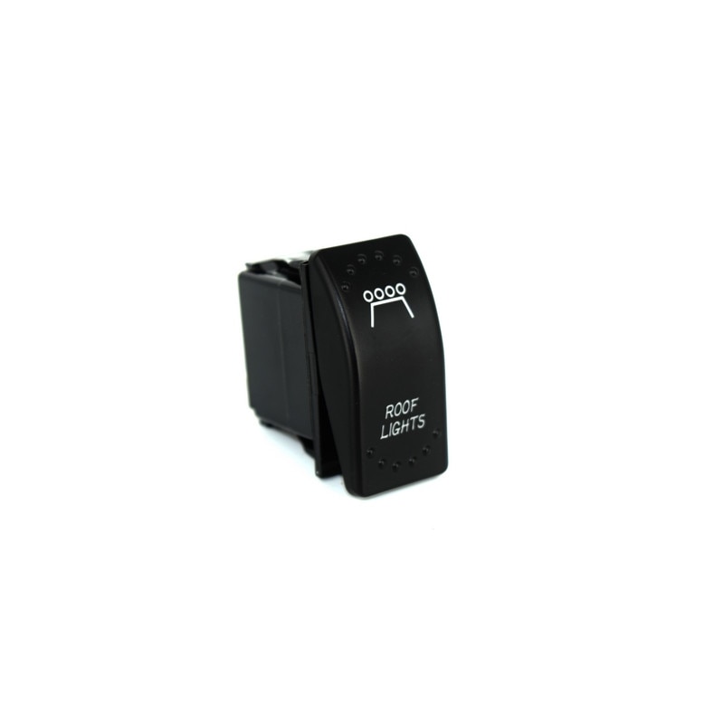 Intrerupator electric ROOF LIGHT cu martor avertizare luminos, 5 PINI, 12-24 V, 10-20A