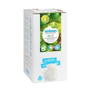 Detergent bio pentru rufe albe si colorate cu lime 5 L Sodasan Detergent bio pentru rufe albe si colorate cu lime 5 L Sodasan