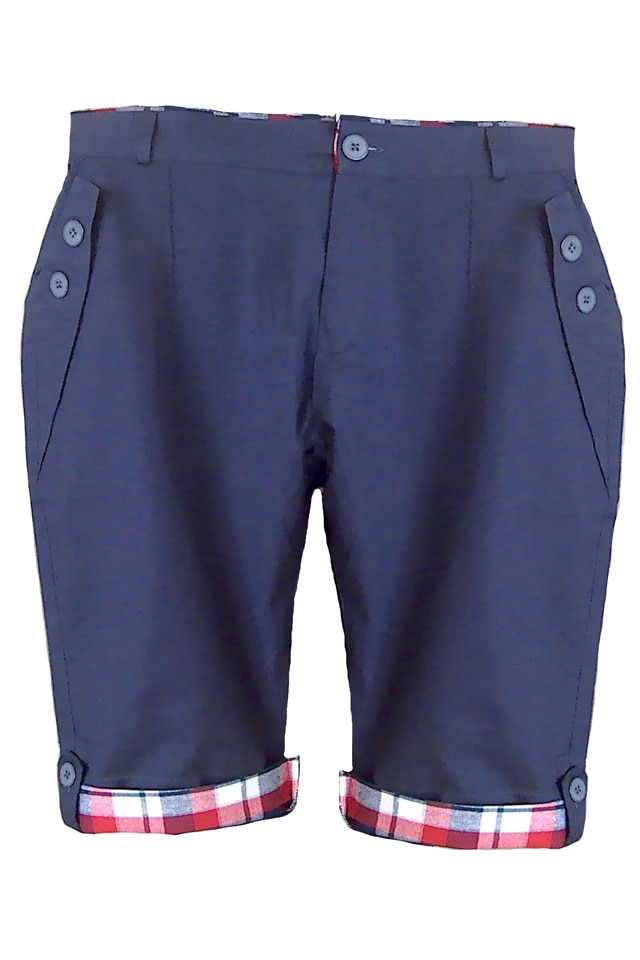 Pantaloni scurti tip bermuda barbati, gri inchis