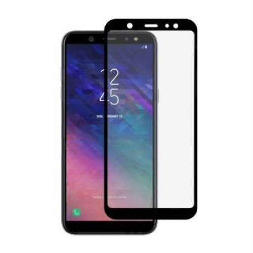 Folie sticla 3D securizata Samsung Galaxy A6 Plus 2018, Negru, Full Glue